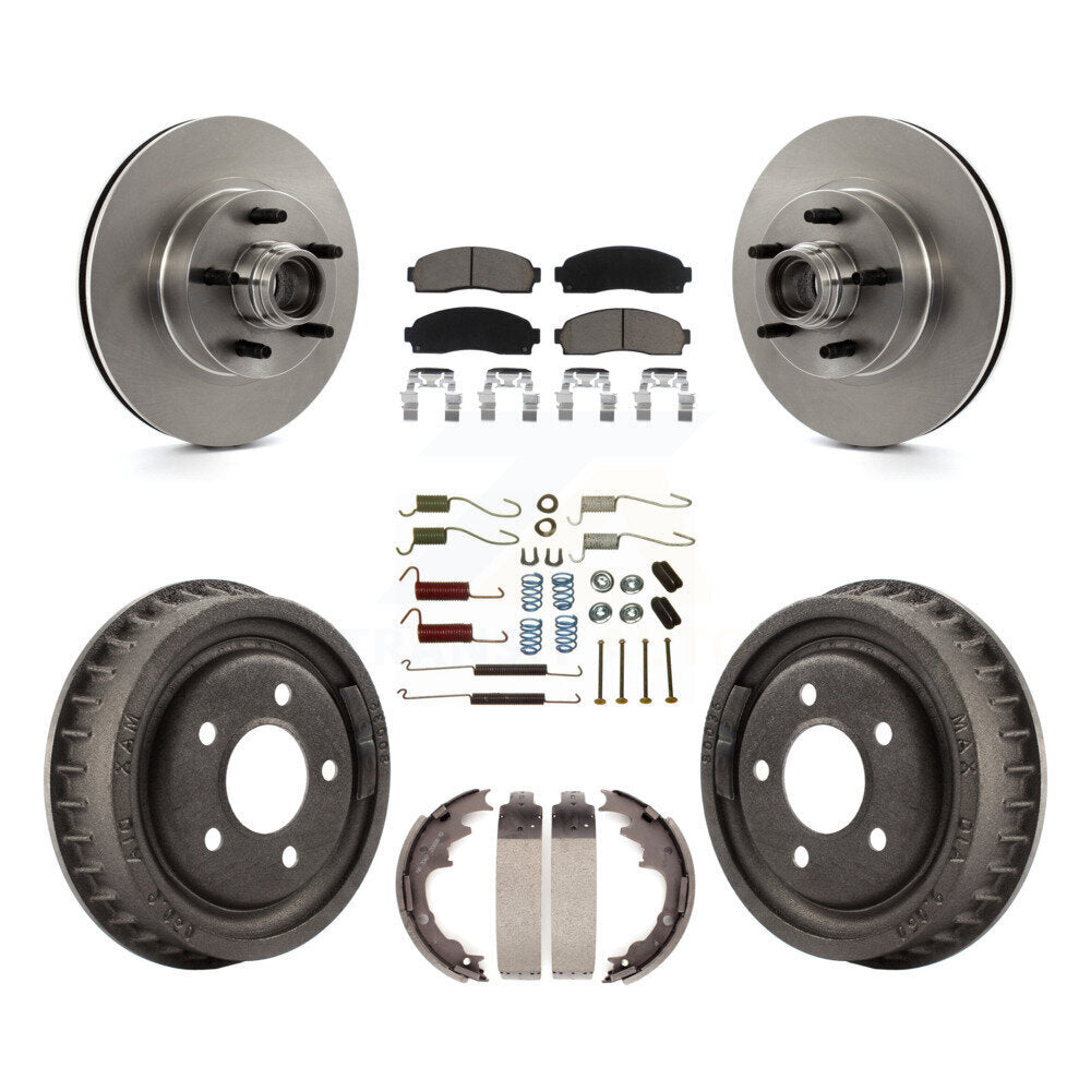Kit de tambours à plaquettes en céramique pour rotors de frein avant et arrière (7 pièces) pour Ford Ranger RW 2006-2009