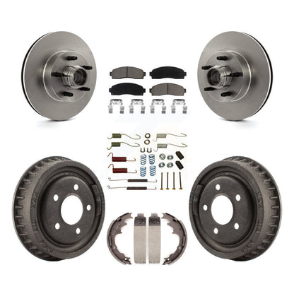 Kit de tambours à plaquettes en céramique pour rotors de frein avant et arrière (7 pièces) pour Ford Ranger RW 2006-2009