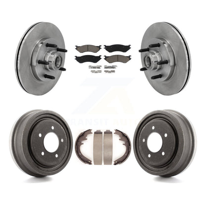 Kit de tampons et de tambour en céramique, moyeu de Rotor de frein à disque avant et arrière, pour Ford F-150 RW 1999