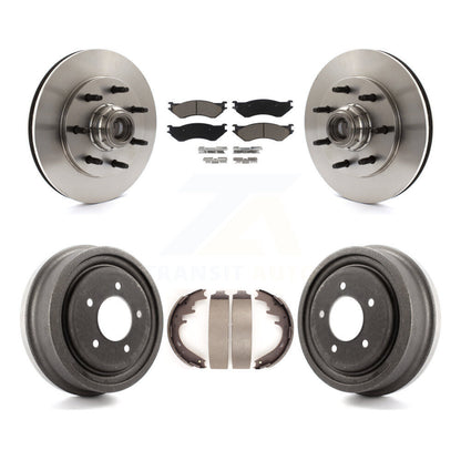 Kit de tampons et de tambour en céramique, moyeu de Rotor de frein à disque avant et arrière, pour Ford F-150 RW 1999
