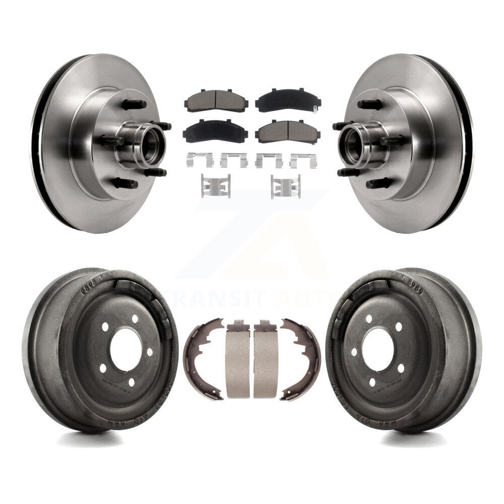 Kit de plaquettes et de tambour en céramique, Rotors de frein avant et arrière, pour Ford Ranger Mazda B4000 B300