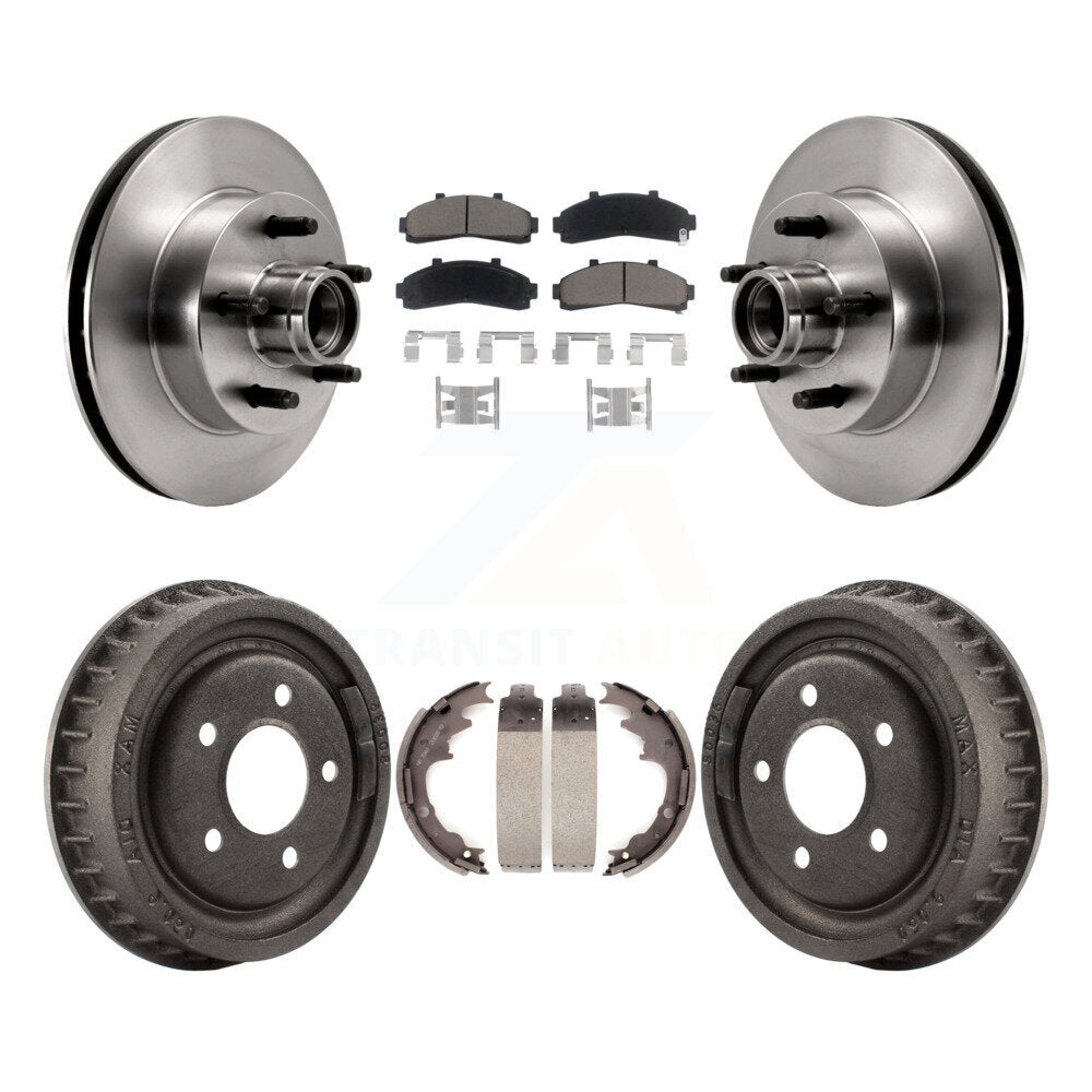 Kit de plaquettes et de tambour en céramique, Rotors de frein avant et arrière, pour Ford Ranger Mazda B4000 B300