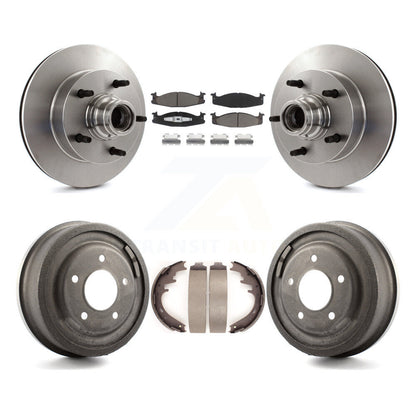 Kit de tambour de tampon en céramique de Rotor de frein avant et arrière pour Ford E-150 Econoline 2 roues AB