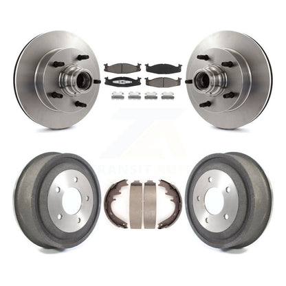 Kit de tambour de tampon en céramique de Rotor de frein avant et arrière pour Ford E-150 Econoline 2 roues AB