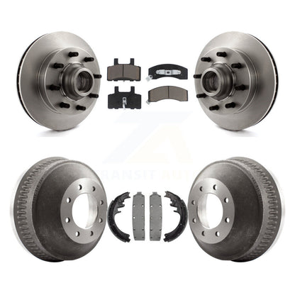 Rotor de frein à disque avant et arrière, Kit de tampons et de tambour en céramique pour C2500 Chevrolet GMC C150