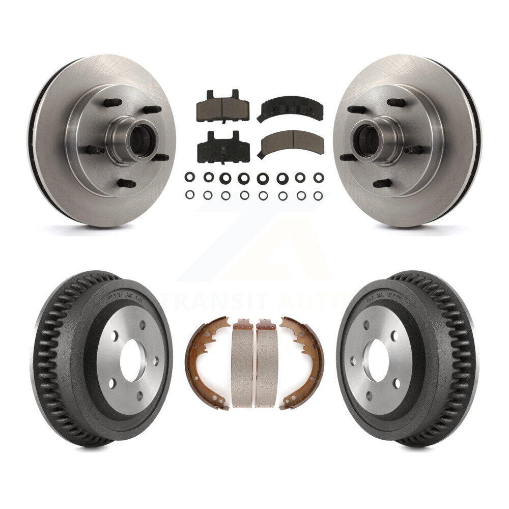 Kit de tambour de tampon en céramique de moyeu de Rotor de frein avant et arrière pour 1994-1999 Dodge Ram 1500 RW