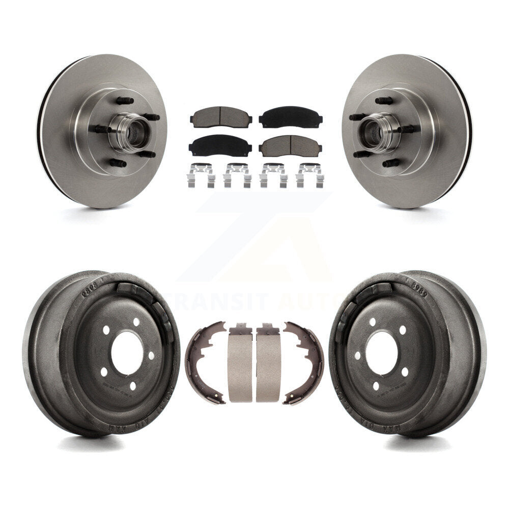 Kit de plaquettes et de tambour en céramique, Rotor de frein à disque avant et arrière, pour Ford Ranger RW 2006 – 2009