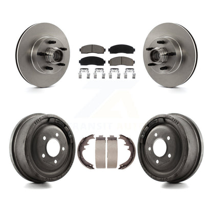 Kit de plaquettes et de tambour en céramique, Rotor de frein à disque avant et arrière, pour Ford Ranger RW 2006 – 2009