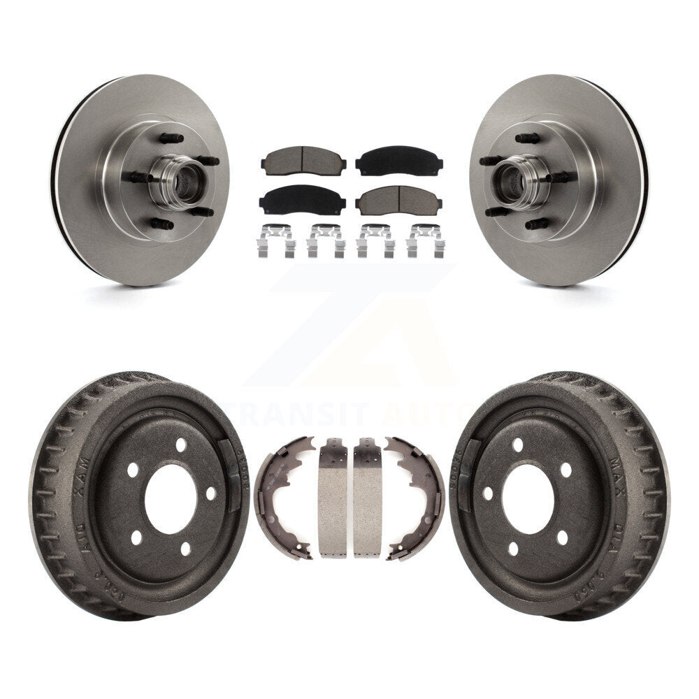 Kit de plaquettes et de tambour en céramique, Rotor de frein à disque avant et arrière, pour Ford Ranger RW 2006 – 2009