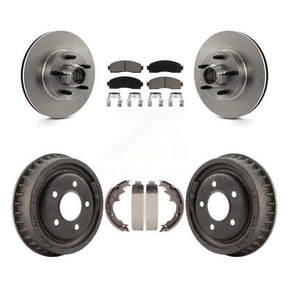 Kit de plaquettes et de tambour en céramique, Rotor de frein à disque avant et arrière, pour Ford Ranger RW 2006 – 2009