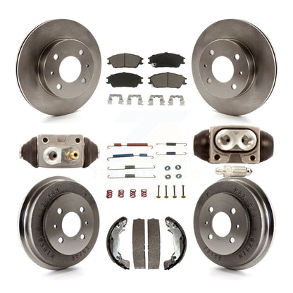 Kit de plaquettes et de tambour en céramique pour rotor de frein avant et arrière (9 pièces) pour Hyundai Accen 2003-2005