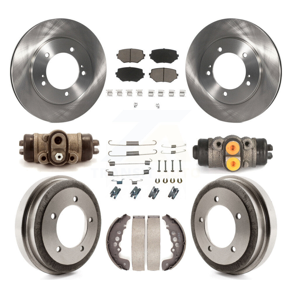 Kit de plaquettes et de tambour en céramique, Rotor de frein à disque avant et arrière (9 pièces) pour Suzuki Grand Vitar