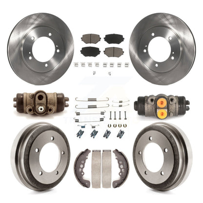 Kit de plaquettes et de tambour en céramique, Rotor de frein à disque avant et arrière (9 pièces) pour Suzuki Grand Vitar