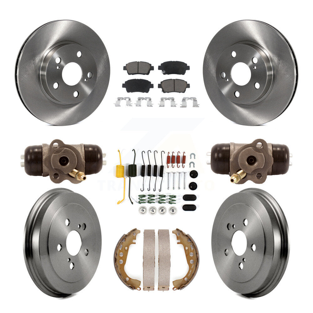 Kit de plaquettes et de tambour en céramique pour Rotor de frein avant et arrière (9 pièces) pour Toyota Priu 2004 – 2007