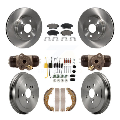 Kit de plaquettes et de tambour en céramique pour Rotor de frein avant et arrière (9 pièces) pour Toyota Priu 2004 – 2007