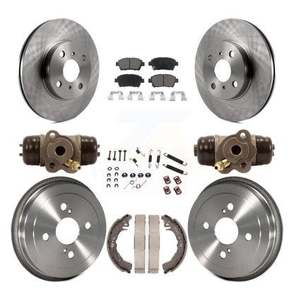 Kit de tambour à plaquettes en céramique, Rotor de frein à disque avant et arrière (9 pièces) pour Toyota Ech 2001 – 2005