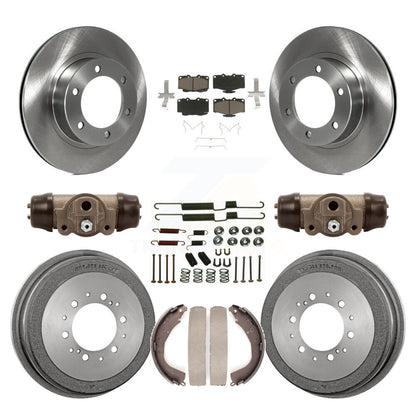 Rotors de frein à disque avant et arrière, plaquettes en céramique et Kit de tambour (9 pièces) pour Toyota 4Runner