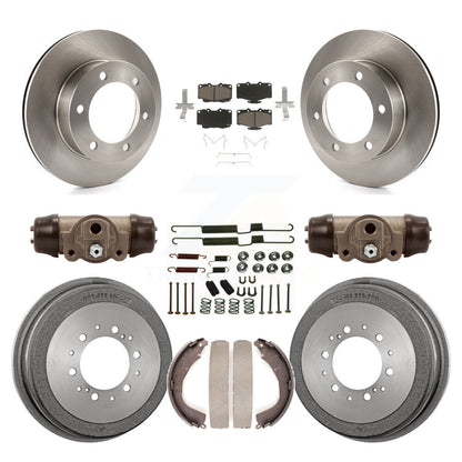 Rotors de frein à disque avant et arrière, plaquettes en céramique et Kit de tambour (9 pièces) pour Toyota 4Runner