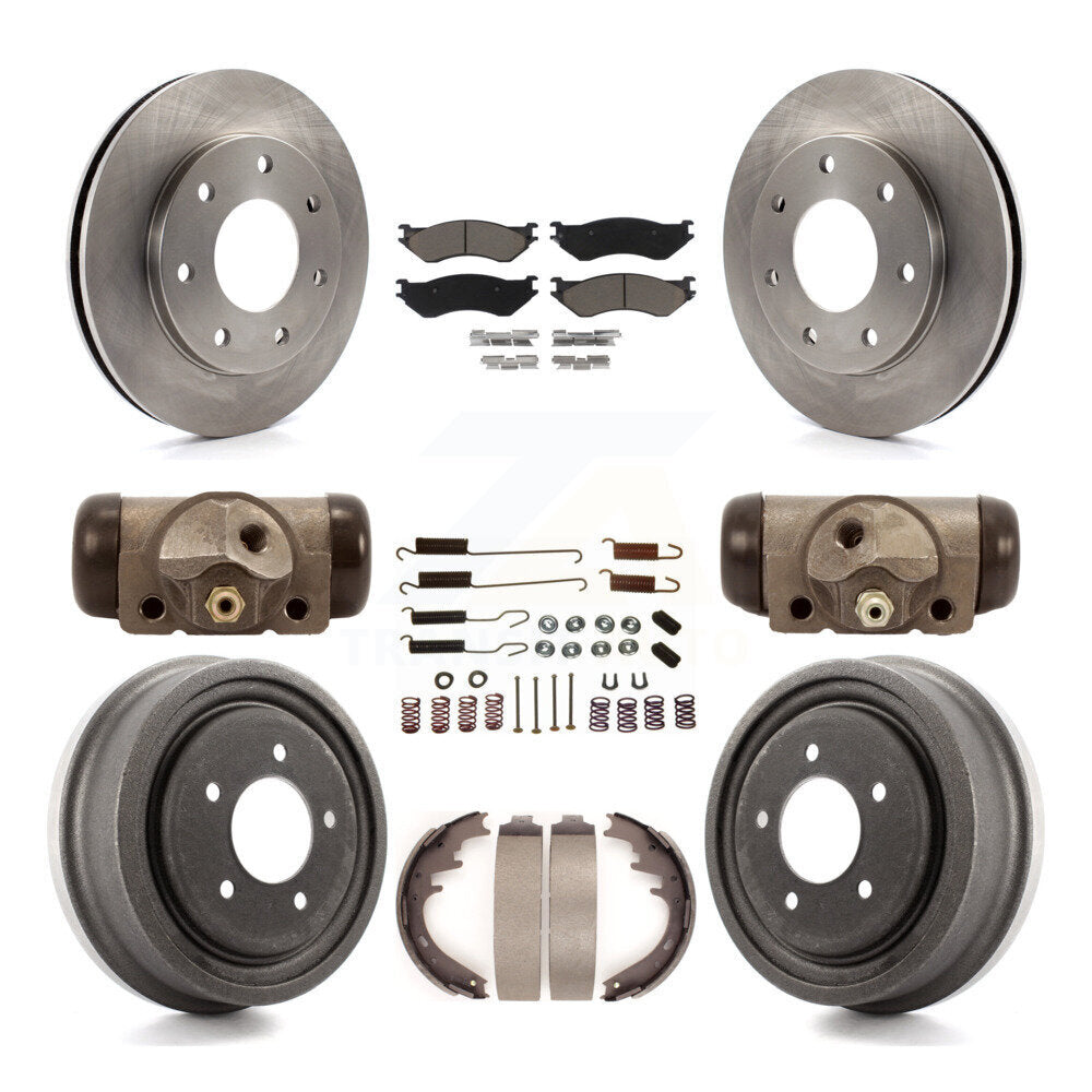 Kit de tampons et tambours en céramique pour Rotor de frein à disque avant et arrière (9 pièces) pour Ford F-150 4W 1999