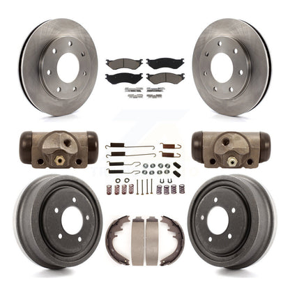 Kit de tampons et tambours en céramique pour Rotor de frein à disque avant et arrière (9 pièces) pour Ford F-150 4W 1999