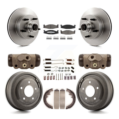 Kit de tambour de plaquettes en céramique de Rotors de frein avant et arrière (9 pièces) pour Ford E-150 Econoline Clu