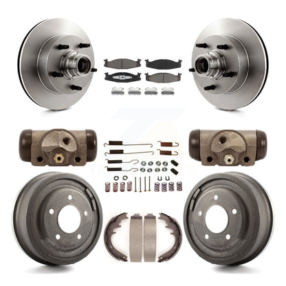 Kit de tambour de plaquettes en céramique de Rotors de frein avant et arrière (9 pièces) pour Ford E-150 Econoline Clu