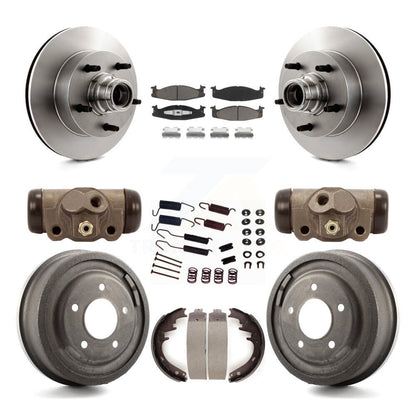 Kit de tambour de plaquettes en céramique de Rotors de frein avant et arrière (9 pièces) pour Ford E-150 Econoline Clu
