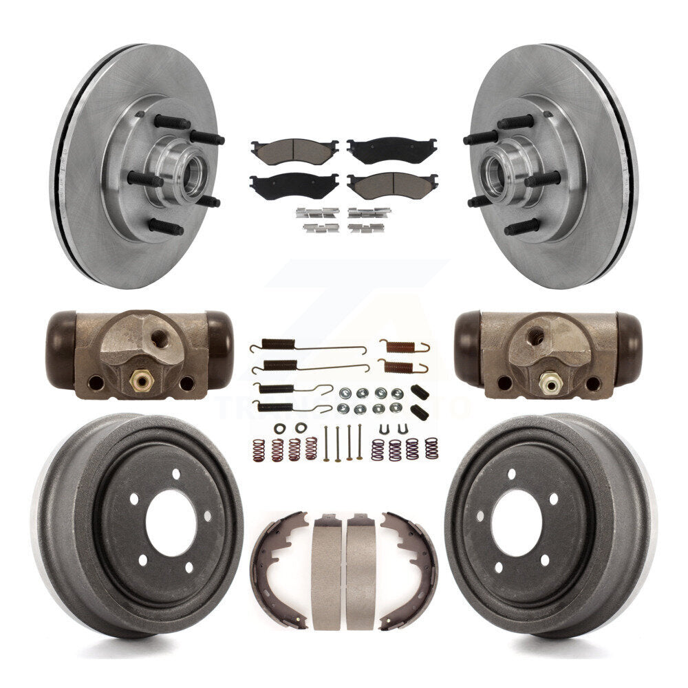 Kit de tampons et tambours en céramique pour Rotor de frein à disque avant et arrière (9 pièces) pour Ford F-150 RW 1999