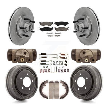 Kit de tampons et tambours en céramique pour Rotor de frein à disque avant et arrière (9 pièces) pour Ford F-150 RW 1999