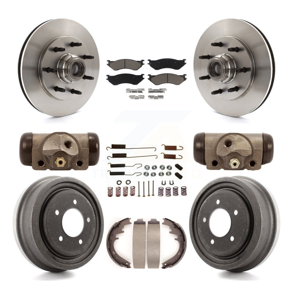 Kit de tampons et tambours en céramique pour Rotor de frein à disque avant et arrière (9 pièces) pour Ford F-150 RW 1999
