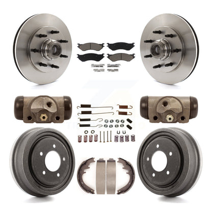 Kit de tampons et tambours en céramique pour Rotor de frein à disque avant et arrière (9 pièces) pour Ford F-150 RW 1999