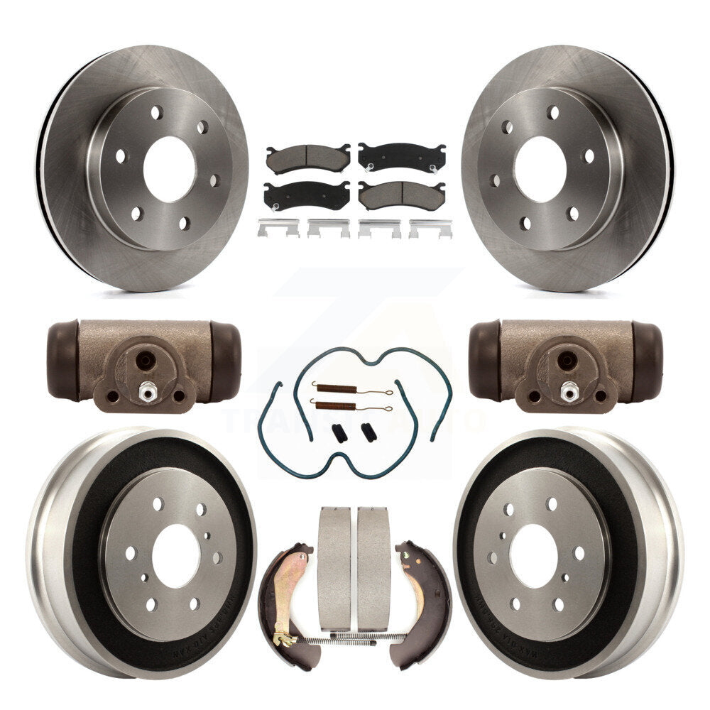 Kit de plaquettes et de tambour en céramique pour Rotor de frein avant et arrière (9 pièces) pour Chevrolet Silverado 150