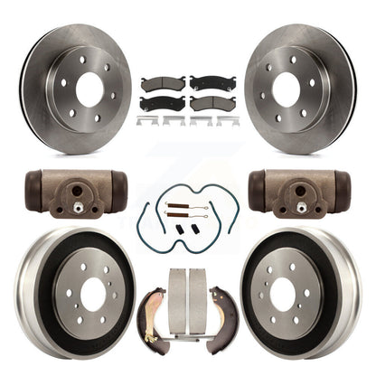 Kit de plaquettes et de tambour en céramique pour Rotor de frein avant et arrière (9 pièces) pour Chevrolet Silverado 150