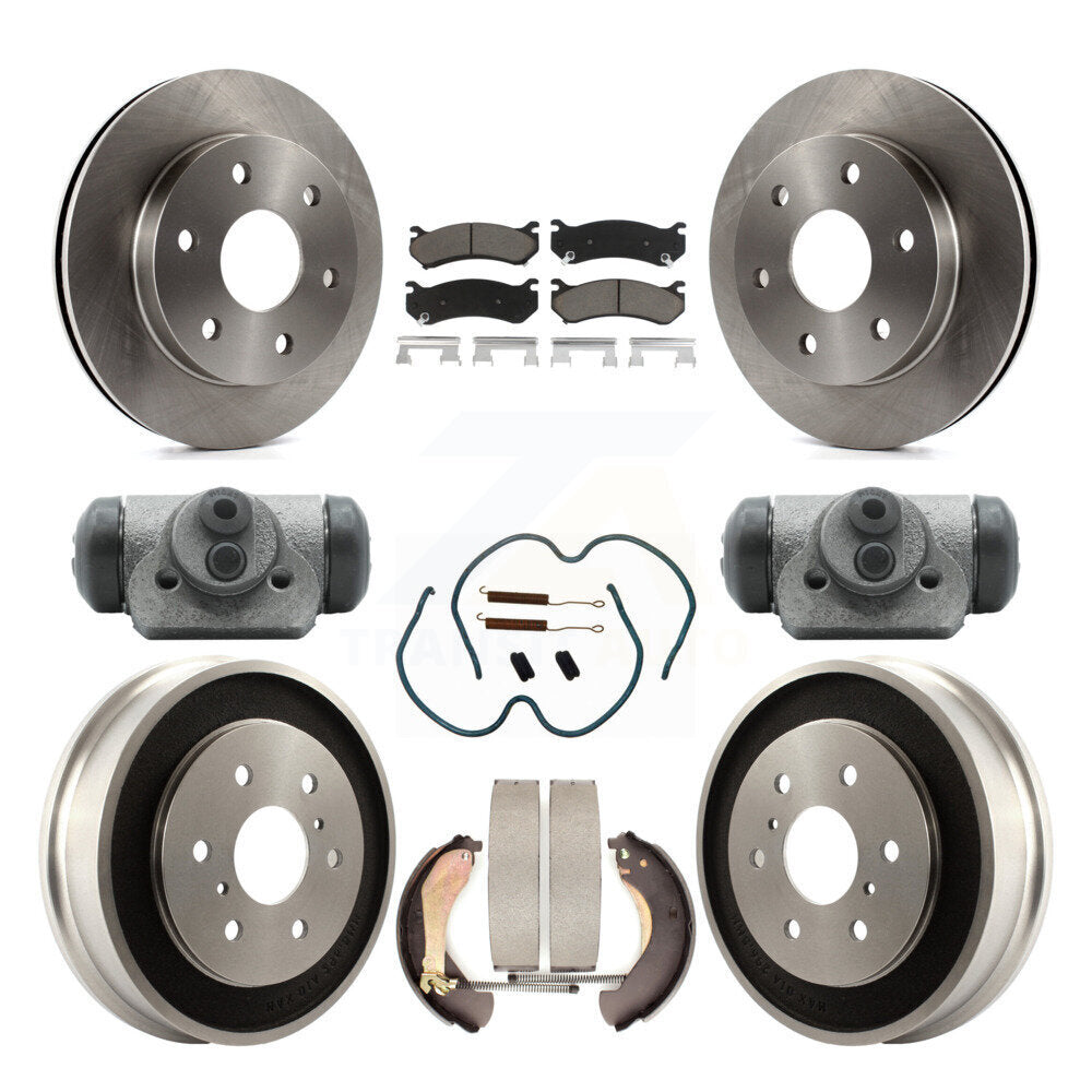 Kit de plaquettes et de tambour en céramique pour Rotor de frein avant et arrière (9 pièces) pour Chevrolet Silverado 150
