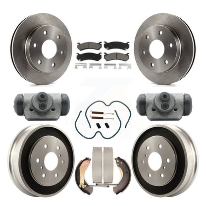 Kit de plaquettes et de tambour en céramique pour Rotor de frein avant et arrière (9 pièces) pour Chevrolet Silverado 150