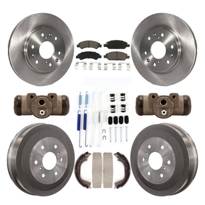 Kit de tambour de plaquettes en céramique de rotors de frein avant et arrière (9 pièces) pour GMC Sierra 1500 Chevrole
