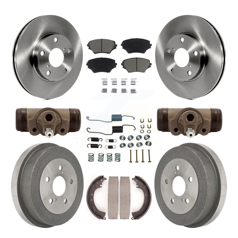 Kit de tambours à plaquettes en céramique pour rotors de frein avant et arrière (9 pièces) pour moteur à gaz Toyota RAV4 02