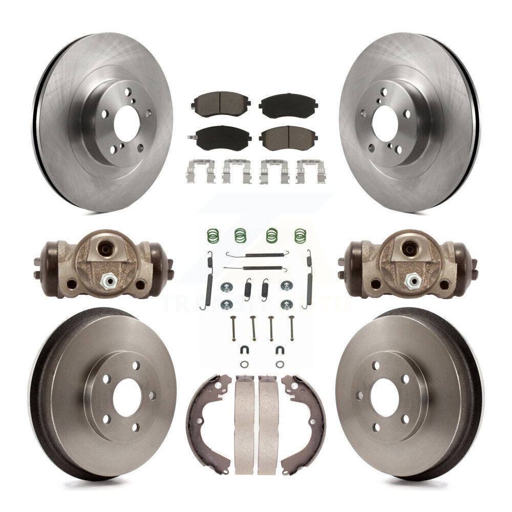 Rotors de frein avant et arrière, Kit de tampons et tambours en céramique (9 pièces) pour Subaru Forester Imprez