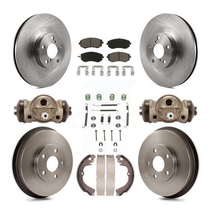 Rotors de frein avant et arrière, Kit de tampons et tambours en céramique (9 pièces) pour Subaru Forester Imprez
