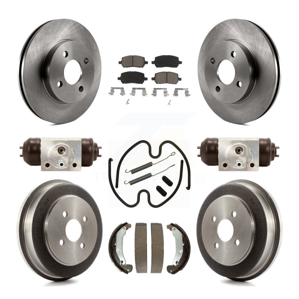 Kit de plaquettes et de tambour en céramique, Rotor de frein avant et arrière (9 pièces) pour Pontiac Chevrolet Cobal
