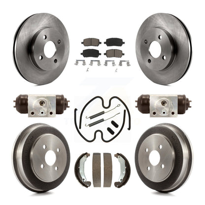 Kit de plaquettes et de tambour en céramique, Rotor de frein avant et arrière (9 pièces) pour Pontiac Chevrolet Cobal