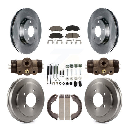 Kit de tambour de tampon en céramique de Rotor de frein avant et arrière (9 pièces) pour Jeep Patriot Compass Dodg