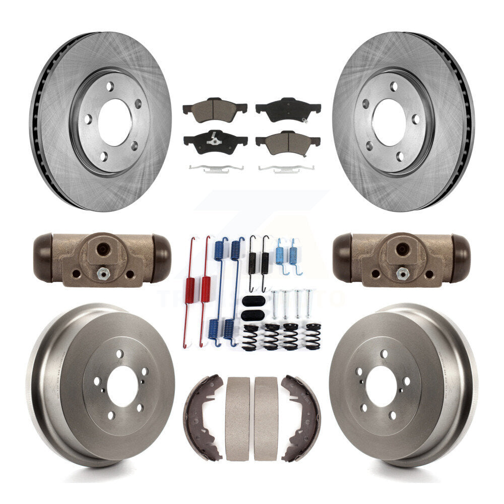 Kit de tambour à plaquettes en céramique pour Rotor de frein avant et arrière (9 pièces) pour Dodge Caravan Grand Town