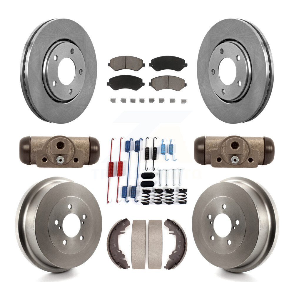 Kit de tambour à plaquettes en céramique pour Rotor de frein avant et arrière (9 pièces) pour Dodge Caravan Grand Town
