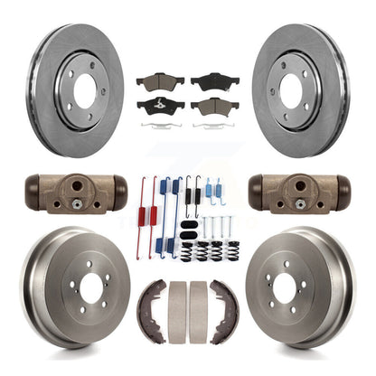 Kit de plaquettes et de tambour en céramique, Rotor de frein avant et arrière (9 pièces) pour Dodge caravane Chrysler