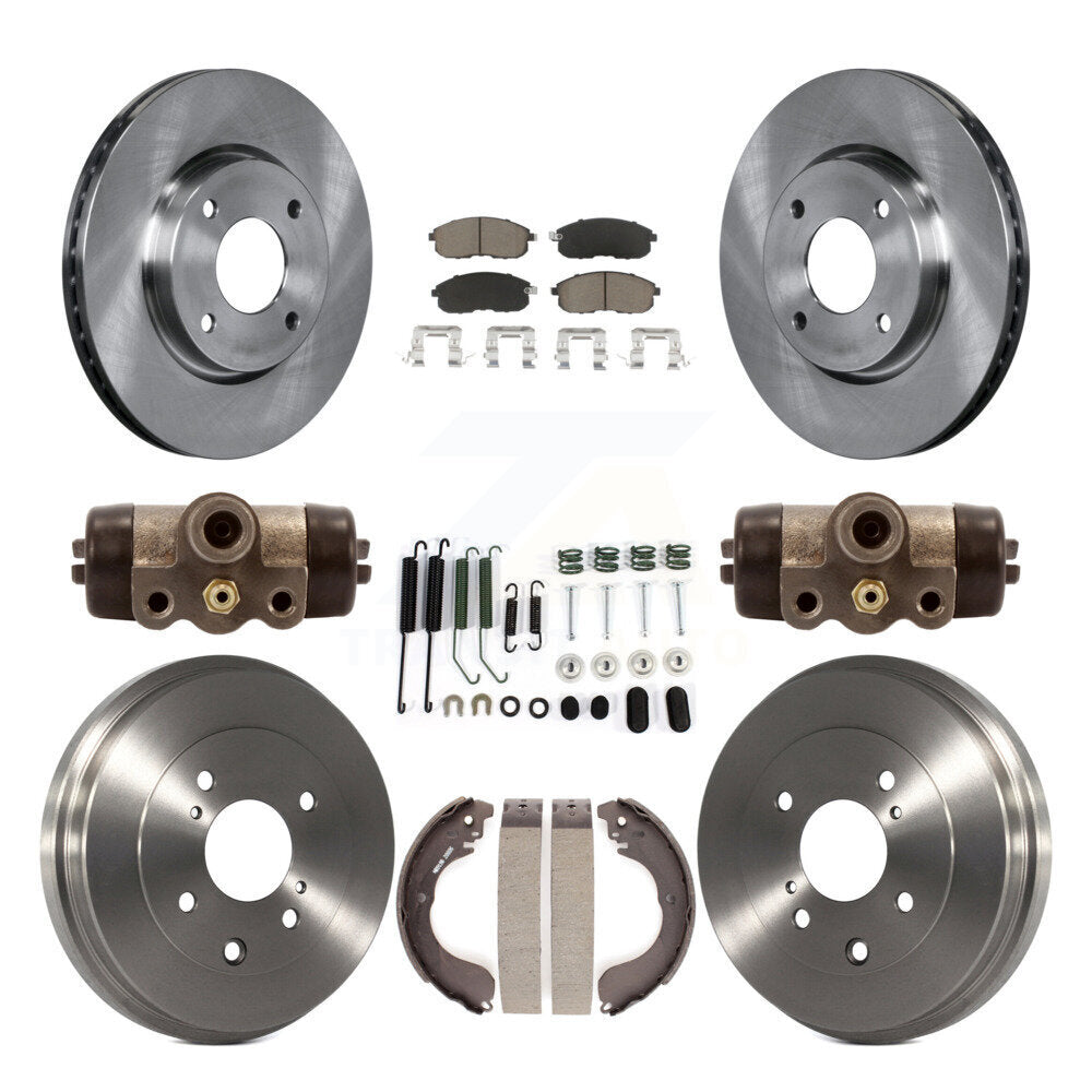 Kit de plaquettes et de tambour en céramique pour Rotor de frein avant et arrière (9 pièces) pour Nissan Versa Sentra Cub
