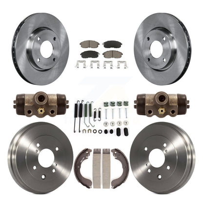 Kit de plaquettes et de tambour en céramique pour Rotor de frein avant et arrière (9 pièces) pour Nissan Versa Sentra Cub