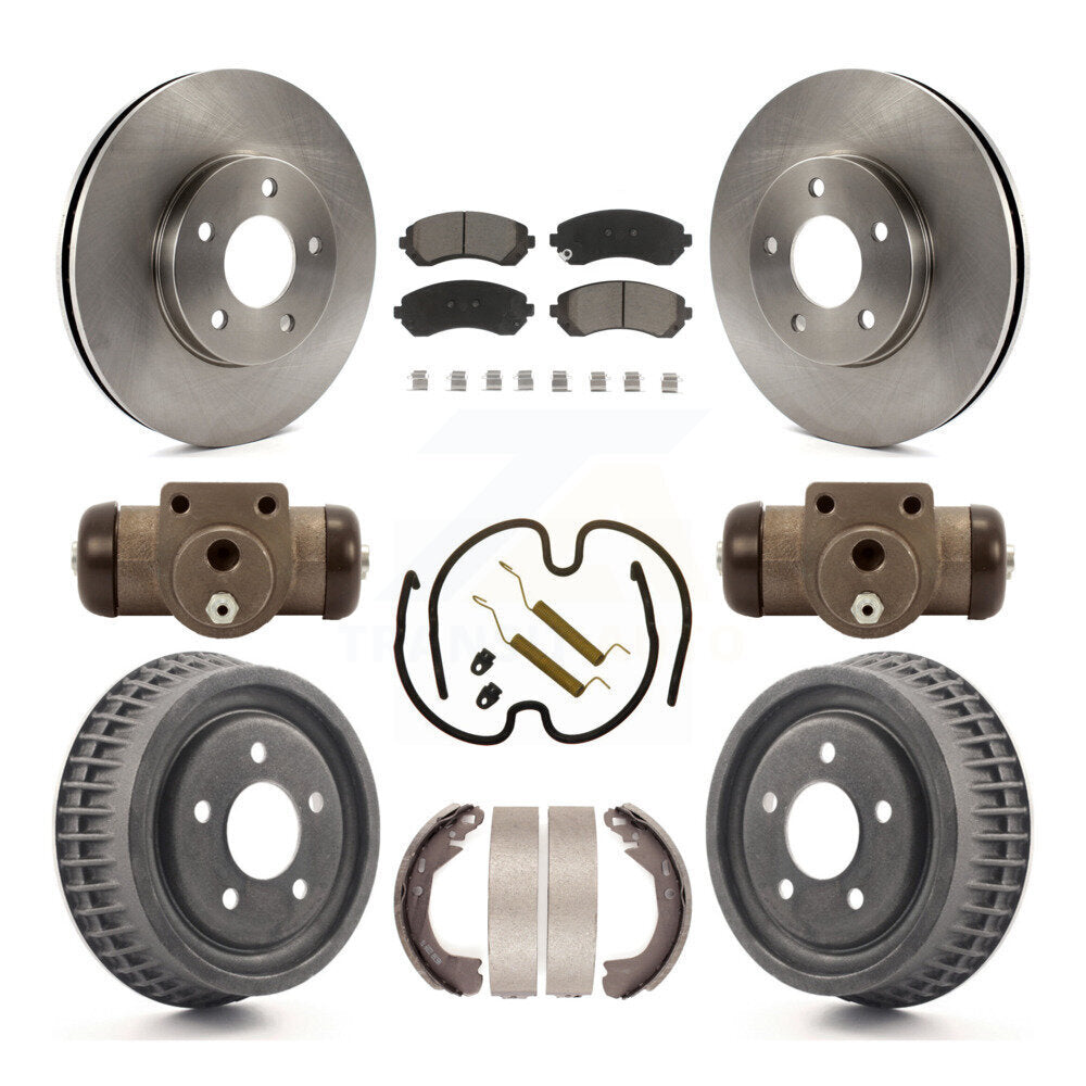 Kit de tambours à plaquettes en céramique pour rotors de frein avant et arrière (9 pièces) pour Pontiac Montana Chevrole