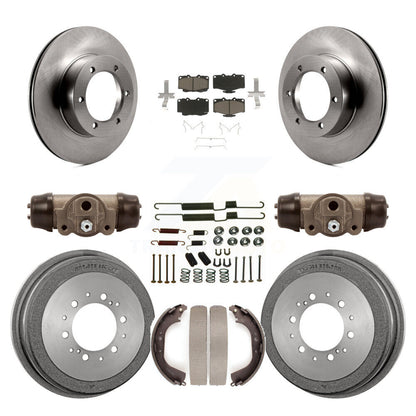 Kit de tambour à plaquettes en céramique, Rotor de frein à disque avant et arrière (9 pièces) pour Toyota Pickup 4Runne