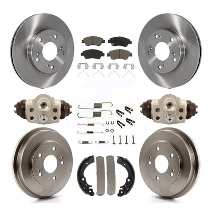 Kit de plaquettes et de tambour en céramique pour rotor de frein avant et arrière (9 pièces) pour Honda Civic Hybri 06-08